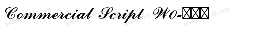 Commercial Script W0字体转换